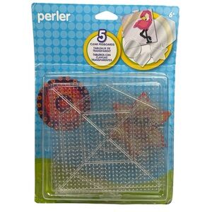 Perler 5 Clear Pegboards Set